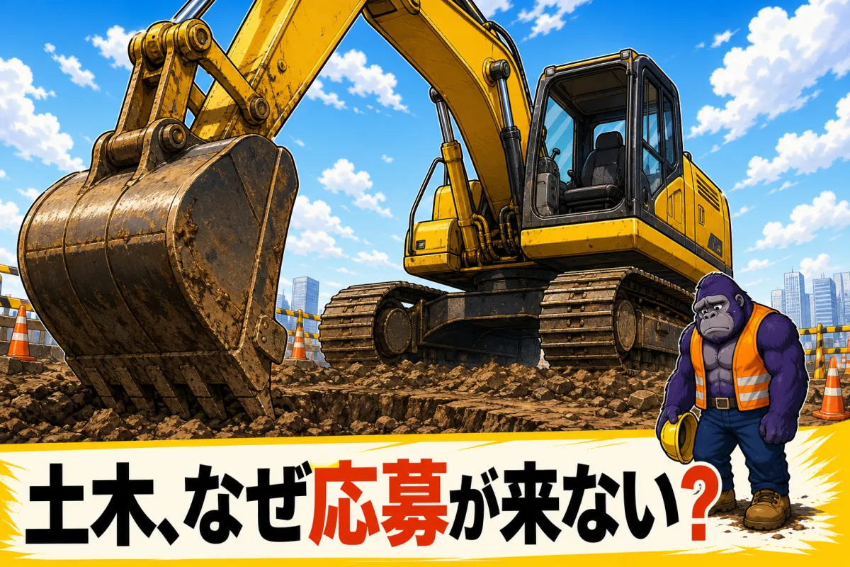土木で求人が来ない理由と、人を集める打ち手